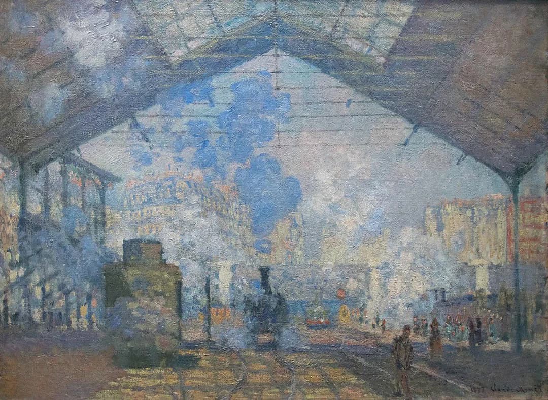 a photo of a train station